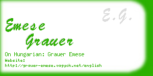 emese grauer business card